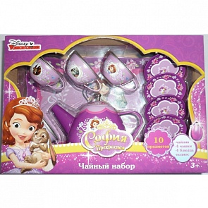 Набор посуды «Принцесса София», металлическая, 10 предметов (Играем Вместе, H1605-Rsim)